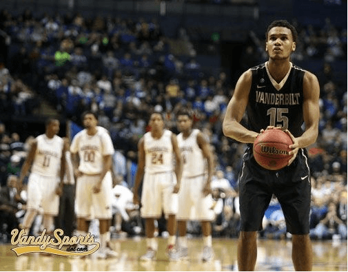 Kevin Bright playing for Vanderbilt